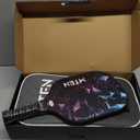 Pickleball Paddles, USAPA Approved Fiberglass Surface Pickleball Set with Pickleball Rackets, Pickleball Paddles Set for Men Women (Black*2)