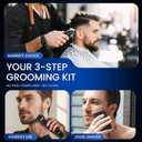 Ufree Beard Trimmer, Hair Clippers Mens Shaver Electric Razor, Hair Trimmer for Men Cordless Barber Clippers and Trimmers Set, Hair Cutting Kit for Men Grooming Gifts, Black