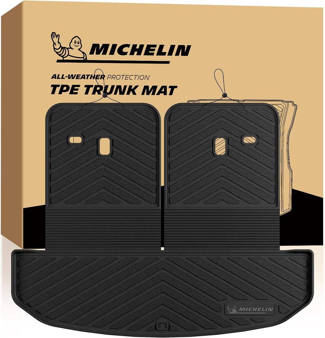 Michelin Vehicle Mats for 2021-2026 Kia Sorento, Backrest Mat&Cargo Liner
Fit 6&7 Seat/Gas & Hybrid & PHEV, All-Weather TPE Custom Fit Backrest/Trunk Liner, Non Slip Heavy Duty Cargo Mat Accessories