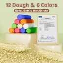 70 PCS 4 in 1 Dough Sets for Kids Ages 3-4-8, Art Crafts Dough Tools Kit, Ice Cream Playset Noodle Hamburger Cake Maker Machine, Kitchen Creations Food Play Toys Toddlers Boy Girl