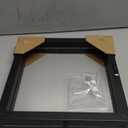 CORE ART 8x8 Floating Picture Frame,Double Plexiglass Floating Frame for 6x6, 4x4 Pictures,Wall or Tabletop Display, Black