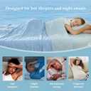 Cozy Bliss Cooling Dual-Sided Blanket for Hot Sleepers, Q-Max>0.43 Lightweight Soft Breathable Bed Blanket, Double Side Cooling Throw for Night Sweats (Cool Blue, 60"x80")