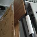 Folding Desk 30 Inch - No Assembly Small Foldable Desk for Small Space, Minimalist Space Saving Collapsible Compact Desk Portable Table for Craft, Writing, Study and Work (Brown)