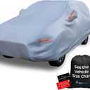 EzyShade 10-Layer SUV Car Cover Waterproof All Weather. See Vehicle Size-Chart for Accurate Fit. Outdoor Full Exterior Covers for Automobiles Heavy Duty Tarp Jeep Rav4 CRV. Size S4 (See SizeChart)