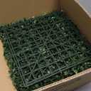 Bybeton Artificial Grass Wall Panel,10"x 10"(12Pcs) Boxwood Faux Green Wall Panels for Interior Wall, Backdrop Wall,Garden Wall and Indoor Outdoor Plant Wall Decor