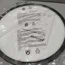 Matane 12 Inch LED Flush Mount Ceiling Light Fixture with Night Light, 24W 2400LM 3000K/4000K/5000K Selectable, Dimmable Ceiling Lights for Bedroom, Dining Room, Kitchen, Round Black