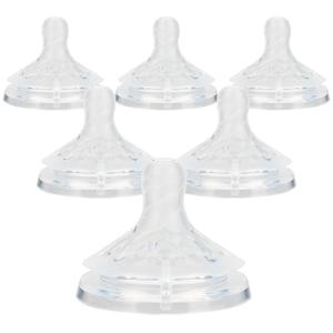 Silicone Bottle Nipples for Philips Avent Natural Baby Bottles,Size 5 Nipple,6m+,Flast Flow, 8 Count