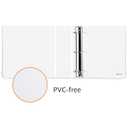 Amazon Basics 3 Ring Binders, 3 Inch D-Ring Organizer for School, Home Office, Paper Storage, White, 2 Pack