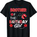 Brother of The Birthday Girl - Family Ladybug Birthday T-Shirt, Large
