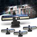 Sunlight Encounter Clip On Solar Motion Lights Outdoor Waterproof, 4 Pack Motion Sensor Outdoor Lights with 36 LEDs, 6000K, Portable Solar Powered Security Light for Fence Garage Camping(Black)