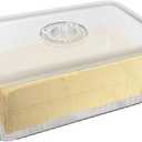 Cheese Container with Airtight Lid and Time Recording - Fridge Cheese Saver NOT DISHWASHER SAFE  (1 PCS)