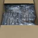 Corner Shower Caddy Tension Pole - 4 Tier Stainless Steel Rustproof Shower Corner Caddy for Bathtub Bathroom Shower Organizer Shelves Adjustable Pole 25-114.2 Inch Black