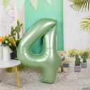 2 x Number 6 Balloon 40 Inch, 6 7 Six Seven Birthday Decorations, 6th Birthday Balloon for Boy Girl, Olive Green 16 60 61 65 Numbers Balloons Graduations Anniversary Supplies