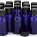 Vivaplex, 24, Cobalt Blue, 15 ml Glass Bottles, with Lids