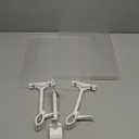 3 Pcs Acrylic Clip on Sign Holder with Clamp 8.5 x 11 Inch Retail Store Signs Displays Double Sides Swivel Signage with PVC Card Clothing Price Hanging Signage for Supermarket Business