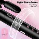 Farery 2 inch Curling Iron for Long Hair, Lightweight Large Barrel Curling Iron 50mm, Curling Wand Infused Argan Oil & Keratin for Bouncy Big Curls, 9 Temps Digital Display & Lock Key, Fast Heated