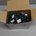 PREXTEX Multicolored Christmas Lights with Green Wire, 60 Feet, 300 Lights, Colorful String Lights Indoor or Outdoor - Incandescent String Lighting for Christmas Tree Decorations for Fences and Patios