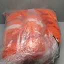 8 Pack Chunky Yarn for Hand Knitting - Chunky Chenille Blanket Yarn for Crocheting - Jumbo Fluffy Yarn for Crochet - Super Bulky Yarn 25 yds 7.7 oz Each Skein (Orange Red)