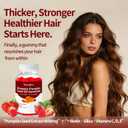 3 x Women's Hair Health Pumpkin Seed Oil Gummies with Saw Palmetto,Biotin,Vitamin C, D, E,for Hair & Skin & Daily Overall Health,Strawberry Flavor, 60 Count