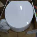 KOHLER 25875-0 Hyten 3" Height, Elevated Soft Close Elongated Toilet Seat, Contoured Seat with Grip-Tight Bumpers, Quick-Attach Hardware, No Slam Toilet Seat, White