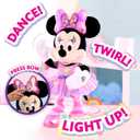 Just Play Minnie Disney Junior Mouse Sing and Dance Butterfly Ballerina Lights and Sounds Plush, Sings Just Like a Butterfly, Kids Toys for Ages 3 Up, 15 inches