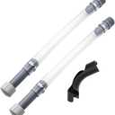 2 PCS Racing Fuel Jug Hoses with Hose Bender, Clear Racing Fuel Filler Hose for Fuel Filler Hoses Container Fuel Tank Gas Can, 3/5/5.5 Gallon VP Fuel Jugs