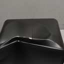 Bread Box with Bamboo Cutting Board Lid, Metal Bread Box for Kitchen Counter, Small Bread Storage Container, Black Bread bin for Kitchen Countertop