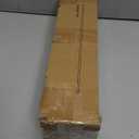 Lootkell Warm Gold Curtain Rods for Windows 72 to 144 Adjustable Length Heavy Duty 1" Diameter Brass Bronze Long Window Curtain Rod with Solid Metal Finials for Outdoor Farmhouse Bedroom Living Room