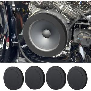 4PCS 6.5 Speaker Rings,Self Adhesive Speaker Foam for Enhancing Stereo Sound,High Resilience Speaker Baffles 6.5 inch Car Audio Accessories Avoid Sound Diffusion for Car SUV Truck
