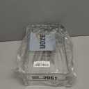 mDesign Plastic Stackable Eyeglass Case Storage Organizer with Hinged Lid for Unisex Sunglasses, Reading Glasses, Fashion Eye Wear, Protective Glasses, 5 Sections, Ligne Collection - 2 Pack - Clear