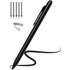 Ciscle EMR Stylus for Remarkable 2, No Charging or Bluetooth Required, Digital Pen with Palm Rejection, 4096 Pressure & Tilt Support, Eraser and 5 Replaceable Tips (Black)