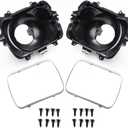 42437 2PCS Headlight Bucket Kit, 5X7 Headlight Mounting Compatible with Chevrolet Express GMC Savana 1500 2500 3500