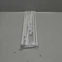 KXLife 6Pcs Spring Tension Curtain Rod, 28 to 40 Inch Adjustable Small Tension Rods No Drill, White Spring Loaded Curtain Tension Rod for Window