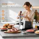 CHEFFANO Electric Meat Grinder, [2800W Max] ETL Approved Heavy Duty Sausage Stuffer with 2 Blades, 3 Plates, Sausage Tubes & Kubbe Kit for Home Kitchen Use