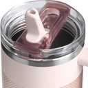 STANLEY Quencher ProTour Flip Straw Tumbler with Leakproof Lid 40 oz | Built-In Straw and Handle | Cup Holder Compatible for Travel | Insulated Stainless Steel Cup | BPA-Free | Rose Quartz Fade