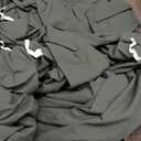 JIYUAN Queen Size Duvet Cover Set, 3-Piece - 100% Washed Cotton, Linen-Like Soft & Breathable with Zipper Closure, Includes 90x90 Inch Cover & 2 Pillowcases, Solid Olive Green