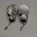 WOWTK Rearview Mirrors,Split Vision Mirrors for Harley 1982-2025 Most Models Road King Street Glide Road Glide Softail Iron 1200 Iron 883 Deluxe Fat Boy Sport Glide XG750 XG500,Chrome