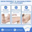 Thigh Lift Tape for Loose Skin, Waterproof Invisible Firming Patches for Legs, Reducing Thigh Friction, Lift and Patches Legs for Sagging Skin, Stomach, Arms, Body Tape for Women, 1BOX