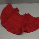 Tatuo 40 Inch Christmas Tree Skirt Decorations Linen Burlap Tree Skirt Round Xmas Cover for Christmas Party Mat Fall Indoor Clearance Outdoor Holiday Family Winter Home Decorations (Red Wine Color)