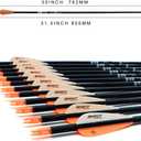 TIGER ARCHERY 30Inch Carbon Arrow Practice Hunting Arrows with Removable Tips for Compound & Recurve Bow(Pack of 12)
