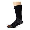 Merrell Unisex Durable and Breathable Midweight Merino Wool Elite Work Crew Sock with Blister Protection 1Pair Pack, Black, Men's Shoe Size: 13-15