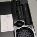 Plasma Ion Hair Dryer with Diffuser for Curly Hair, 110000 RPM Professional High Speed Blow Dryer with Plasma Ion, 1500W Foldable Travel Hairdryer with 6.5 Ft Cord Fast Drying for Women Men