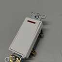 Leviton 20 Amp, 120 Volt, Decora Plus Rocker Pilot Light, Illuminated On, Req. Neutral Single-Pole AC Quiet Switch, Commercial Grade, Self Grounding, 5628-2W, White