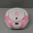 KLIM Candy Kids Portable CD Player  New Version Boombox with FM Radio & Speakers  Includes Batteries  Cute Pink Design for Kids & Toddlers - Rose
