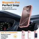 Magnetic for iPhone 17 Case, [Matte Solid Color] [Full Camera Protection] Protective Case for iPhone 17 - Pink