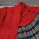 IECOii Girl Dog Sweater Dress, Great Dane Sweaters for Girl Dogs, Red,5XL, Extra Large Dog Sweater for Female Dogs Pet Winter Dress for Giant Breeds  Xmas Turtleneck Knitwear for Cold Weather, 5XL