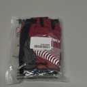 KINGSBOM Breathable Cycling Gloves, Shock-Absorbing Bike Gloves with Light Silicone Gel Pad, Anti-Slip Bicycle Gloves for Men and Women (Small, Red)