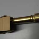 Heavy Duty Non- Adjustable 36 In/3Ft Curtain Rods for Windows, Brushed Gold