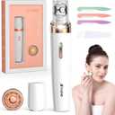 Epilator for Women, 2-in-1 Facial Hair Removal Epilator, Painless Designed Hair Remover with Built-in LED Light for Precision