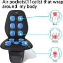 Vehicle Seat Air Massage Cover. Designed for Drivers for Relax While Driving. 11 Air Cells Dynamic Work for Back & Hip.